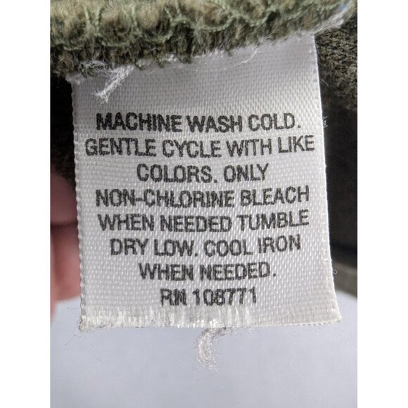 Tasso Elba Sweater Mens 2XL Olive Green Quarter Zip Pullover Mock Neck Knit - Picture 8 of 8